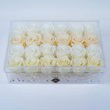 24 Rose Square - Soft White, Butter and Cream Rose palette. Jadorit