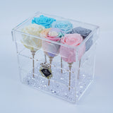 6 Rose Stem - Cotton Candy Roses Jadorit