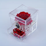 Single Deluxe Jumbo Red Rose Jadorit