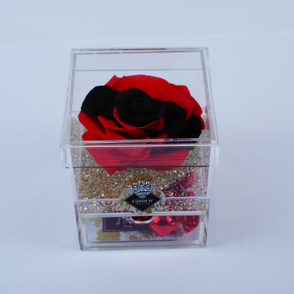 Single Deluxe Jumbo Red Rose Jadorit