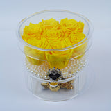 8 Rose Round with Drawer - Sunshine Roses Jadorit