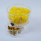 8 Rose Round with Drawer - Sunshine Roses Jadorit