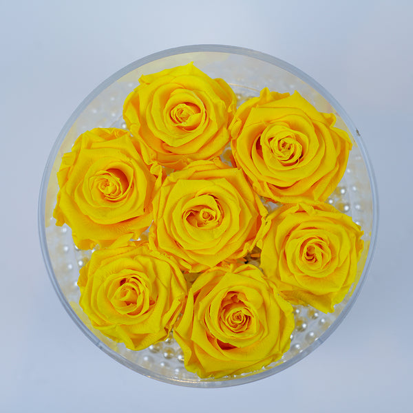 8 Rose Round with Drawer - Sunshine Roses Jadorit