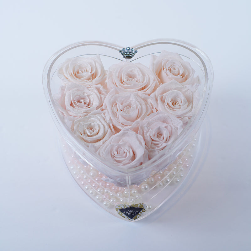 11 Rose Heart - Blush Pink Roses Jadorit