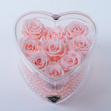 9 Rose Heart - Pinky Pearl Jadorit