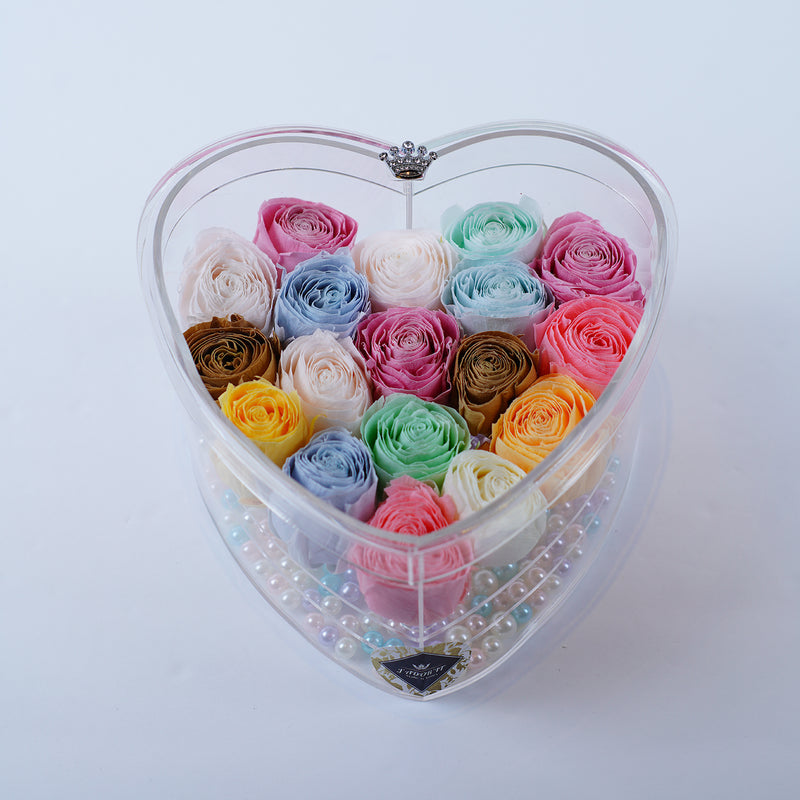 18 Rose Heart - Chic Pastel Tea Roses Jadorit