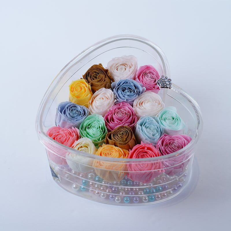 18 Rose Heart - Chic Pastel Tea Roses Jadorit