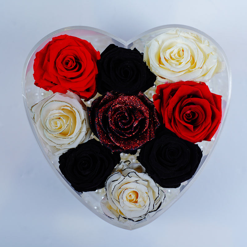 9 Rose Heart - Romantic Heart Jadorit