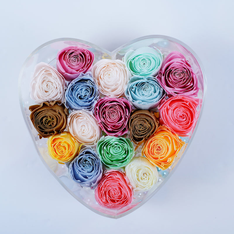 18 Rose Heart - Chic Pastel Tea Roses Jadorit