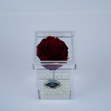 Single Rose Square Stem - Red Rose Jadorit