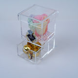 Single Rose Square with Drawer - Rainbow Pastel Rose Jadorit