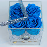  Drawer- Deluxe Ocean Blue Roses Jadorit