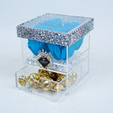  Drawer- Deluxe Ocean Blue Roses Jadorit