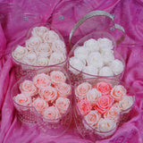 10 Rose Heart - Powder Pink Jadorit