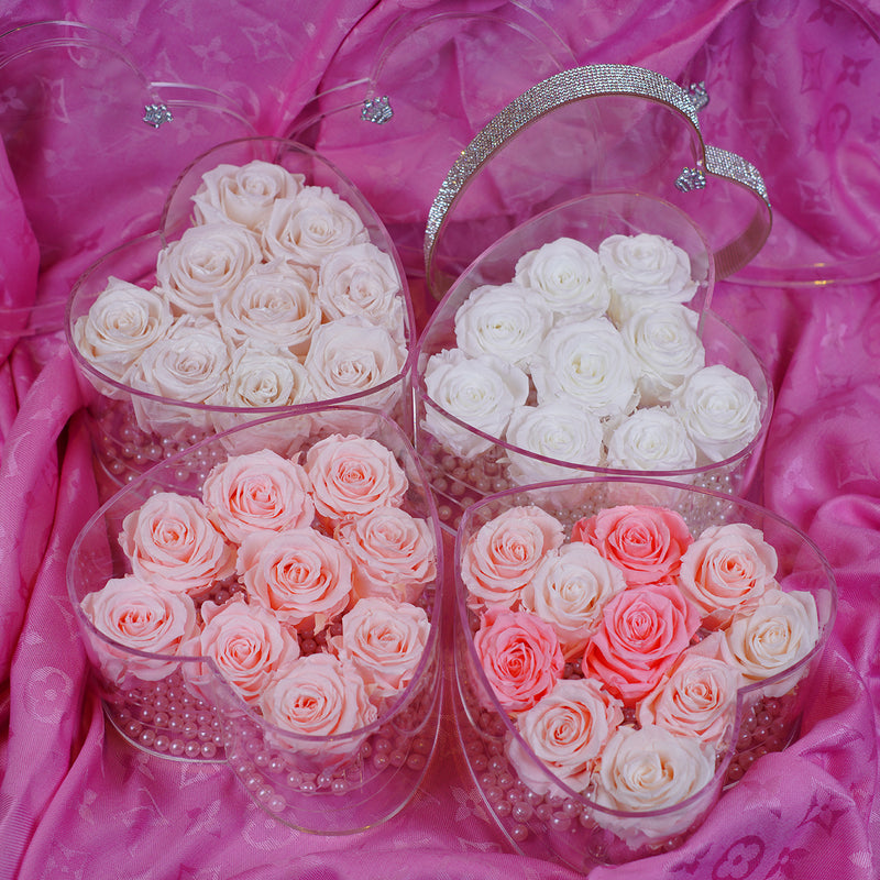 11 Rose Heart - Blush Pink Roses Jadorit