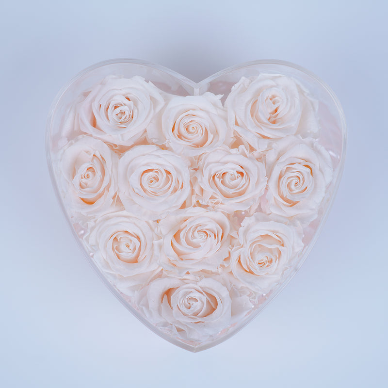 11 Rose Heart - Blush Pink Roses Jadorit