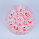 8 Rose Round with drawer- Soft Pink Roses Jadorit