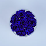 8 Rose Round with Drawer - Royal Blue Roses Jadorit