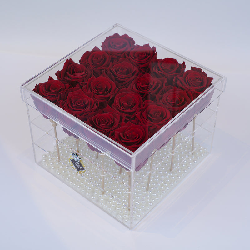 16 Rose Stem - Regal Red Roses Jadorit