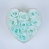 9 Rose Heart - Tiffany Roses Jadorit