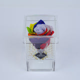 Single Rose Square with Drawer - Rainbow Rose Jadorit