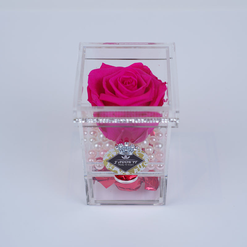 Custom Single Rose Square with Drawer - Make it Yours Jadorit