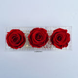 3 Rose Square with Drawer - Red Pearl Roses Jadorit