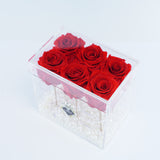 6 Rose Stem - Red Roses Jadorit