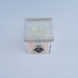 Single Rose Square - Deluxe White Garden Rose Jadorit