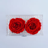 2 Rose Square with Drawer - Deluxe Red Garden Roses Jadorit