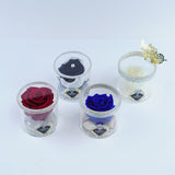 Single Rose Round - Royal Blue Ocean Rose Jadorit