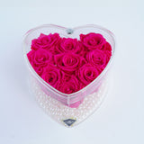 9 Rose Heart - Fuchsia Roses Jadorit