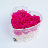 9 Rose Heart - Fuchsia Roses Jadorit