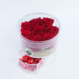 8 Rose Round with Drawer - Red Fairy Roses Jadorit