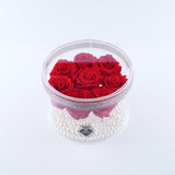 8 Rose Round - Romantic Red Roses Jadorit