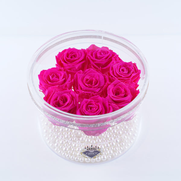 8 Rose Round - Fabulous Fuchsia Roses Jadorit