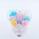 9 Rose Heart - Light Pastel Roses Jadorit